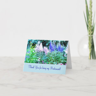 Remerciements Carte de remerciement Florales de jardin anglais