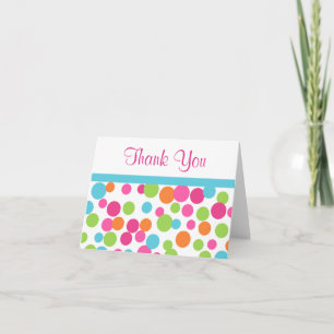 Remerciements Carte de remerciement Fun Dots
