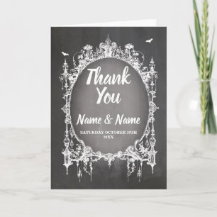 Remerciements Carte de remerciement gothique mariage Halloween r