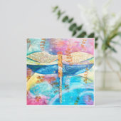 Remerciements Carte de remerciement Libellule (Debout devant)