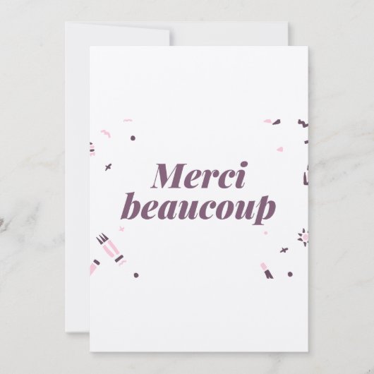 Remerciements carte de remerciement mariage (Devant)