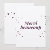 Remerciements carte de remerciement mariage (Devant / Derrière)