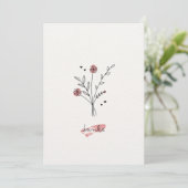 Remerciements Carte de remerciement minimaliste (Debout devant)