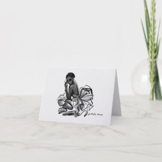 Remerciements Carte de remerciement minimaliste pour femmes reco