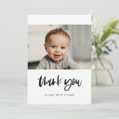 Remerciements Carte de remerciement moderne élégante pour Baby s (Debout devant)