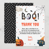 Remerciements Carte de remerciement modifiable pour garçon d'ann (Devant / Derrière)