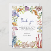 Remerciements Carte de remerciement Océan (Devant)