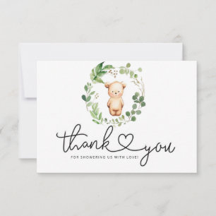 Remerciements Carte de remerciement ours