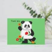 Remerciements Carte de remerciement Panda (Debout devant)