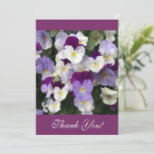 Remerciements Carte de remerciement - pensées (Debout devant)