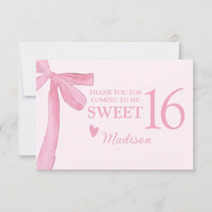 Remerciements Carte de remerciement personnalisée pour un Sweet