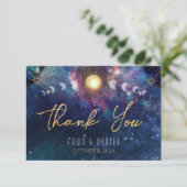 Remerciements Carte de remerciement Phase Lunaire Céleste (Debout devant)