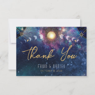 Remerciements Carte de remerciement Phase Lunaire Céleste