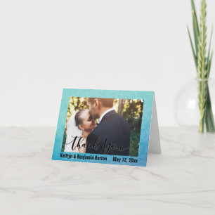 Remerciements Carte de remerciement photo de mandala à l'aquarel