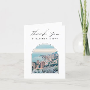 Remerciements Carte de remerciement photo de Monaco