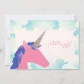 Remerciements Carte de remerciement photo Licorne (Dos)