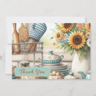 Remerciements Carte de remerciement plat pour Baby Shower de cui