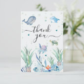 Remerciements Carte de remerciement plate (Debout devant)