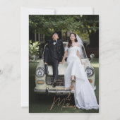 Remerciements Carte de remerciement plate (Dos)