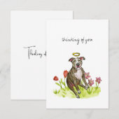 Remerciements Carte de remerciement plate (Devant / Derrière)