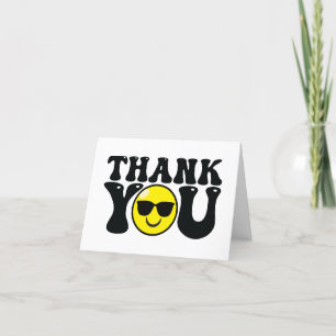 Remerciements Carte de remerciement pliable pour l'anniversaire