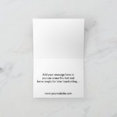 Remerciements Carte de remerciement pliée avec message personnal (Intérieur)