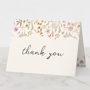 Remerciements Carte de remerciement pliée pour Baby Shower Bohèm
