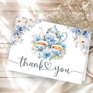 Remerciements Carte de remerciement pliée pour Baby Shower garço