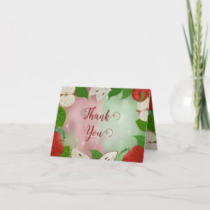 Remerciements Carte de remerciement pliée pour Baby Shower « Pom