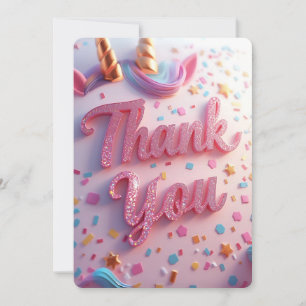 Remerciements Carte de remerciement pour anniversaire d'enfant  