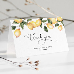 Remerciements Carte de remerciement pour baby shower aquarelle c