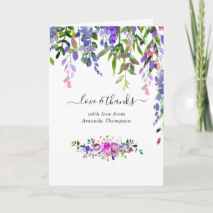 Remerciements Carte de remerciement pour baby shower aquarelle f