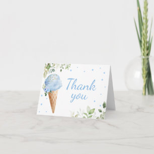 Remerciements Carte de remerciement pour Baby Shower avec glace