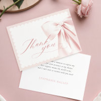 Carte de remerciement pour baby shower avec un jol