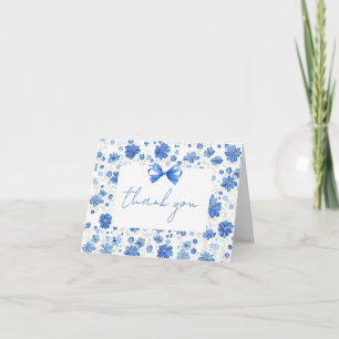 Remerciements Carte de remerciement pour baby shower Baby in blo