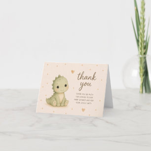 Remerciements Carte de remerciement pour Baby Shower Bébé Dinosa
