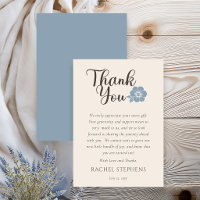 Carte de Remerciement pour Baby Shower Botanique B