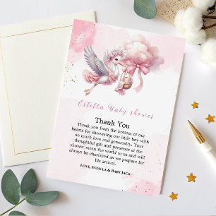 Remerciements Carte de remerciement pour Baby Shower "C'est une 
