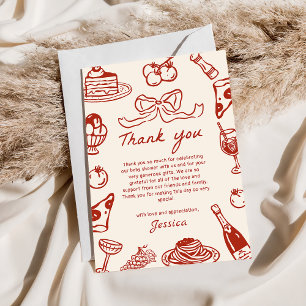 Remerciements Carte de remerciement pour Baby Shower Ciao Baby P