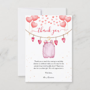 Remerciements Carte de remerciement pour Baby Shower de la Saint