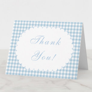 Remerciements Carte de remerciement pour baby shower Dusty Blue 