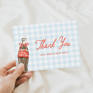 Remerciements Carte de remerciement pour Baby Shower Elle est pr