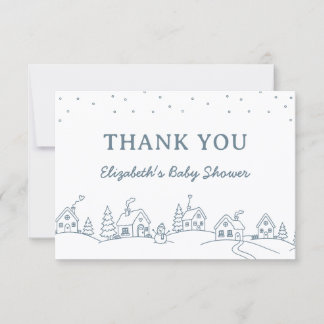 Remerciements Carte de remerciement pour Baby Shower 'Il faut to