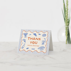 Remerciements Carte de remerciement pour baby shower italien cit