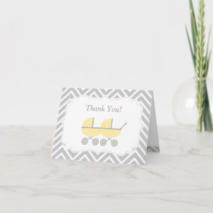 Remerciements Carte de remerciement pour Baby Shower Jumeaux Pou