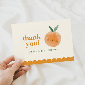 Remerciements Carte de remerciement pour Baby Shower Little Cuti