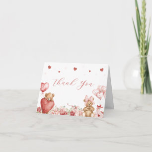 Remerciements Carte de remerciement pour Baby Shower Little Swee