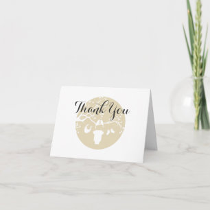 Remerciements Carte de remerciement pour Baby Shower Love Birds