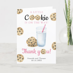 Remerciements Carte de remerciement pour Baby shower Milk & Cook