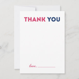 Remerciements Carte de remerciement pour Baby Shower Moderne Gar